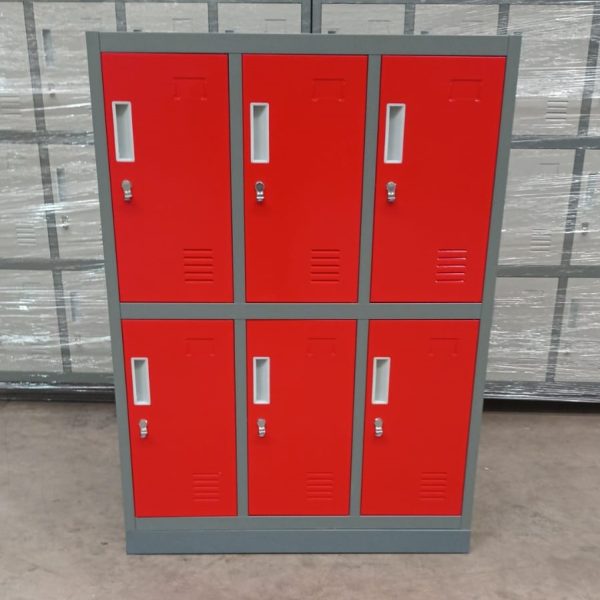 LOCKERS-KIDS-6-PUERTAS-ROJO